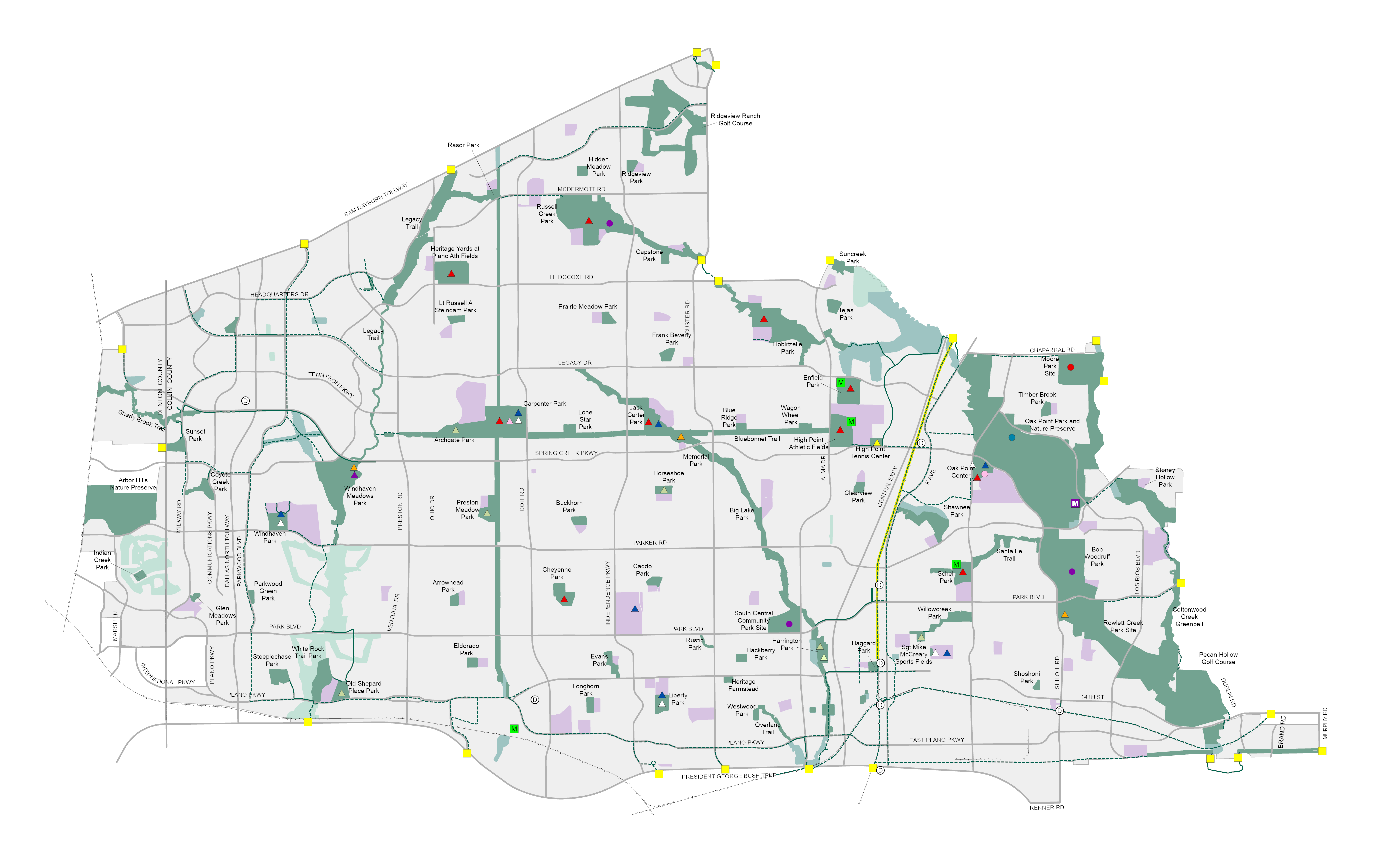 Parks Master<br>Plan Map