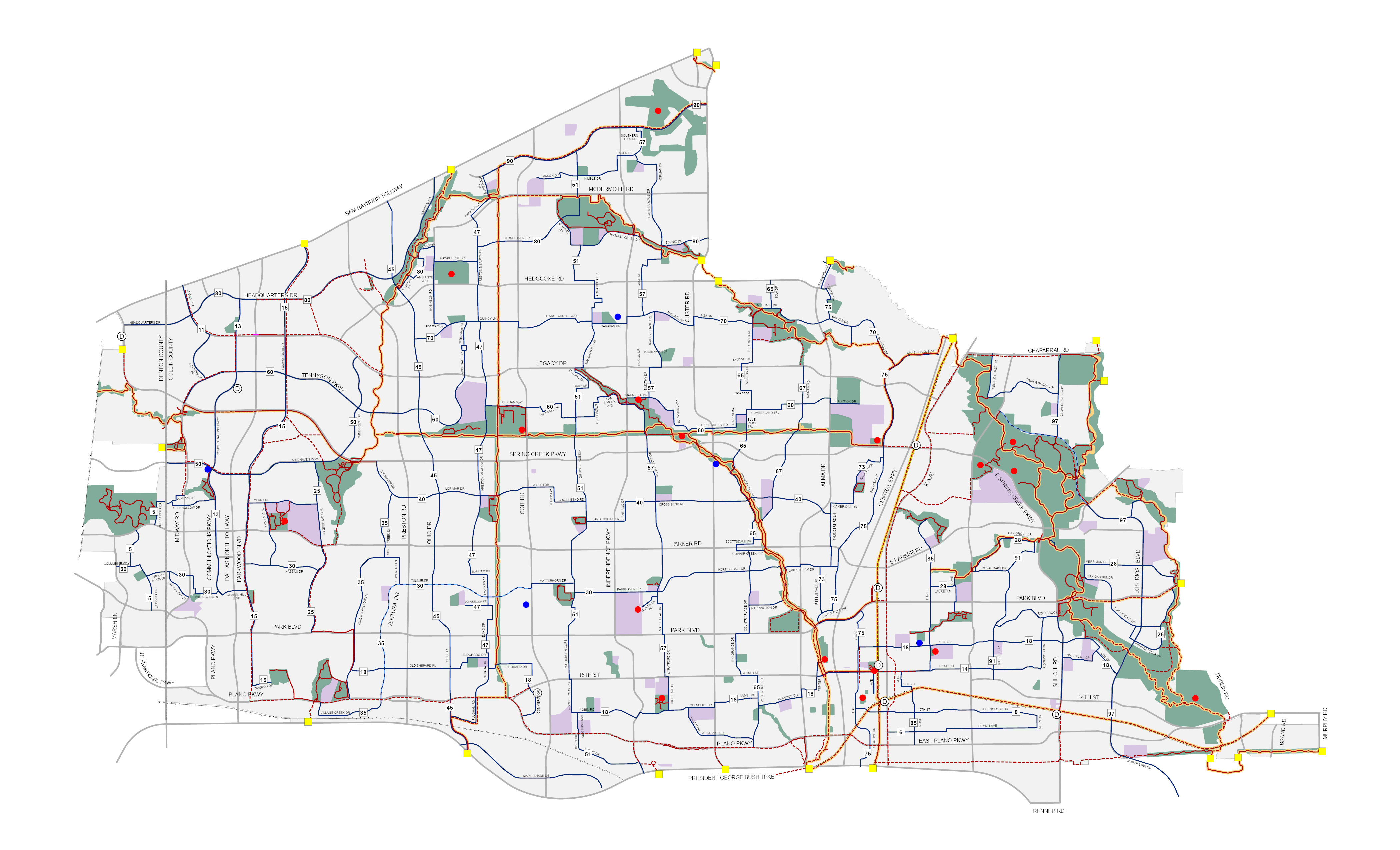 Bicycle Transportation<br>Plan Map