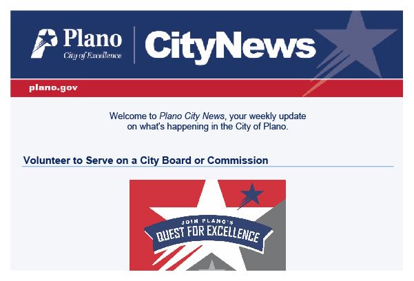 Plano City Newsletter